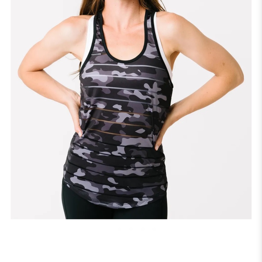Women's Zyia Havana Black Camo Tank Top